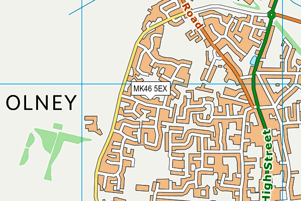 MK46 5EX map - OS VectorMap District (Ordnance Survey) MK46 5EX map - OS VectorMap District (Ordnance Survey)
