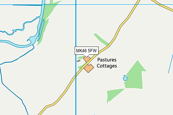 MK46 5FW map - OS VectorMap District (Ordnance Survey) MK46 5FW map - OS VectorMap District (Ordnance Survey)
