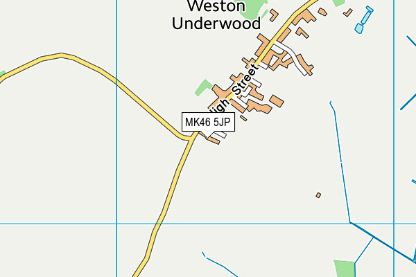 MK46 5JP map - OS VectorMap District (Ordnance Survey) MK46 5JP map - OS VectorMap District (Ordnance Survey)