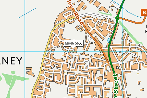 MK46 5NA map - OS VectorMap District (Ordnance Survey) MK46 5NA map - OS VectorMap District (Ordnance Survey)