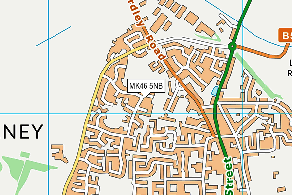 MK46 5NB map - OS VectorMap District (Ordnance Survey) MK46 5NB map - OS VectorMap District (Ordnance Survey)