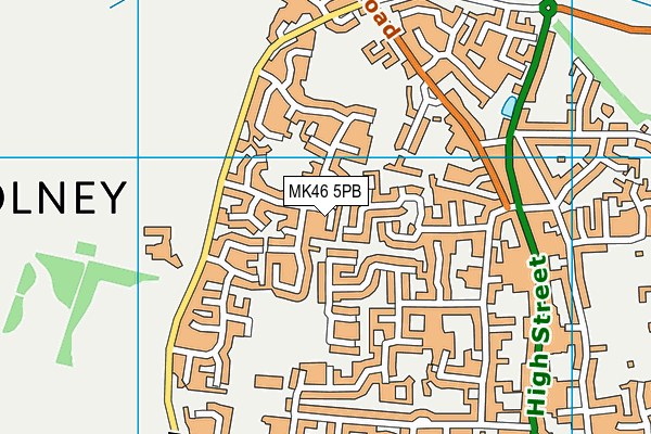 MK46 5PB map - OS VectorMap District (Ordnance Survey) MK46 5PB map - OS VectorMap District (Ordnance Survey)