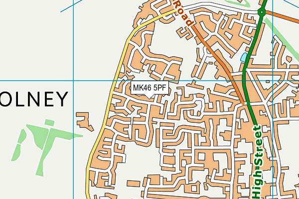 MK46 5PF map - OS VectorMap District (Ordnance Survey) MK46 5PF map - OS VectorMap District (Ordnance Survey)