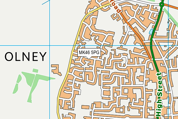 MK46 5PG map - OS VectorMap District (Ordnance Survey) MK46 5PG map - OS VectorMap District (Ordnance Survey)
