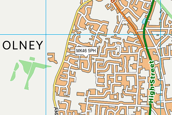 MK46 5PH map - OS VectorMap District (Ordnance Survey) MK46 5PH map - OS VectorMap District (Ordnance Survey)