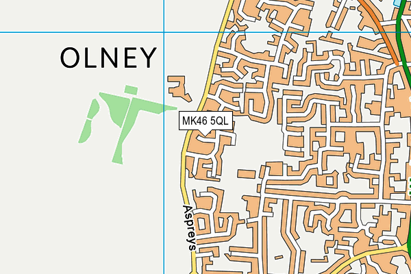 MK46 5QL map - OS VectorMap District (Ordnance Survey) MK46 5QL map - OS VectorMap District (Ordnance Survey)