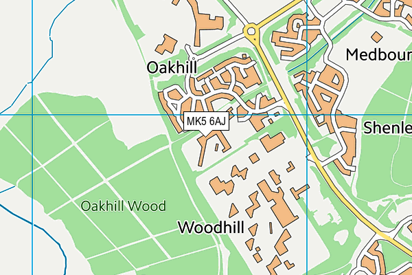 MK5 6AJ map - OS VectorMap District (Ordnance Survey) MK5 6AJ map - OS VectorMap District (Ordnance Survey)