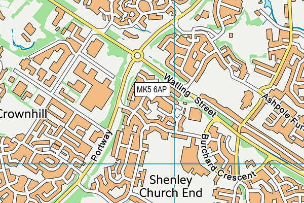 MK5 6AP map - OS VectorMap District (Ordnance Survey) MK5 6AP map - OS VectorMap District (Ordnance Survey)
