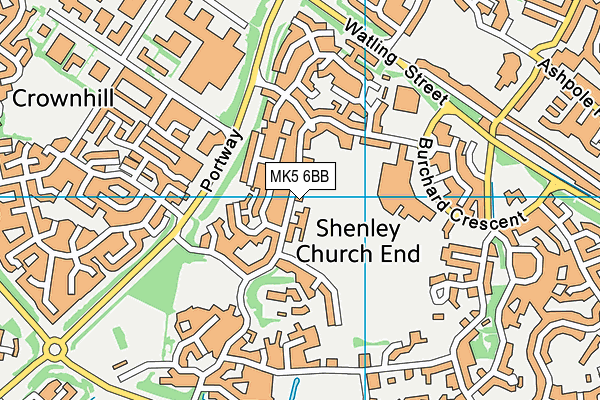 MK5 6BB map - OS VectorMap District (Ordnance Survey) MK5 6BB map - OS VectorMap District (Ordnance Survey)