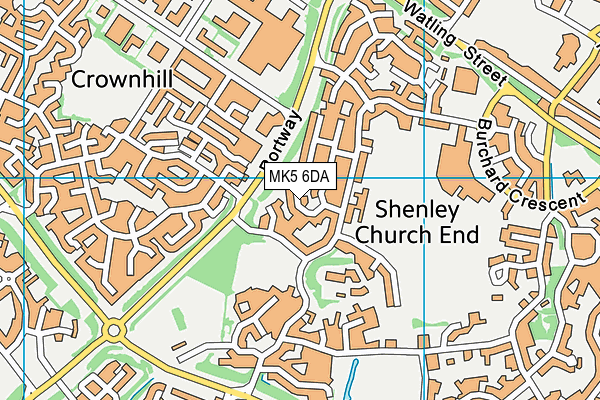 MK5 6DA map - OS VectorMap District (Ordnance Survey) MK5 6DA map - OS VectorMap District (Ordnance Survey)