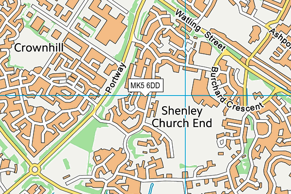 MK5 6DD map - OS VectorMap District (Ordnance Survey) MK5 6DD map - OS VectorMap District (Ordnance Survey)
