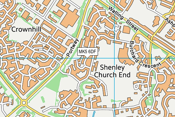 MK5 6DF map - OS VectorMap District (Ordnance Survey) MK5 6DF map - OS VectorMap District (Ordnance Survey)