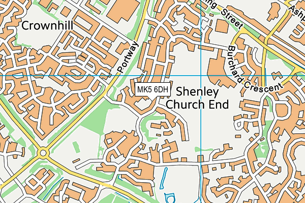 MK5 6DH map - OS VectorMap District (Ordnance Survey) MK5 6DH map - OS VectorMap District (Ordnance Survey)