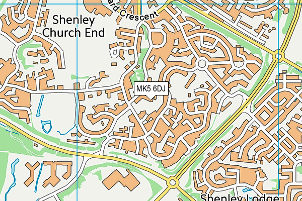 MK5 6DJ map - OS VectorMap District (Ordnance Survey) MK5 6DJ map - OS VectorMap District (Ordnance Survey)