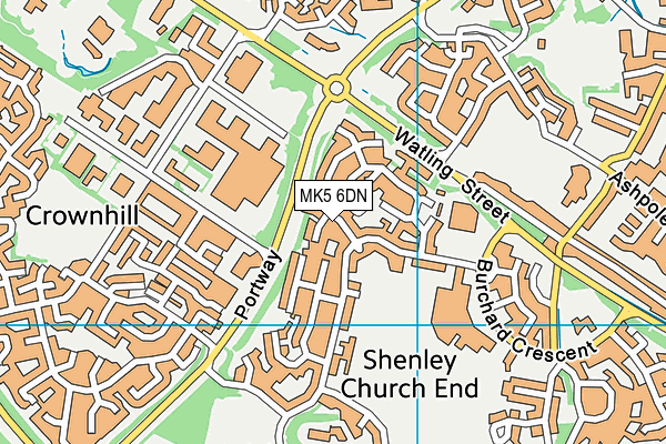 MK5 6DN map - OS VectorMap District (Ordnance Survey) MK5 6DN map - OS VectorMap District (Ordnance Survey)