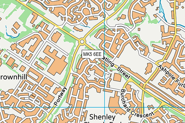 MK5 6EE map - OS VectorMap District (Ordnance Survey) MK5 6EE map - OS VectorMap District (Ordnance Survey)