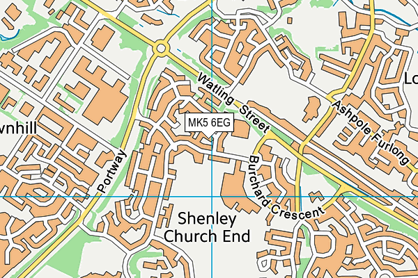 MK5 6EG map - OS VectorMap District (Ordnance Survey)