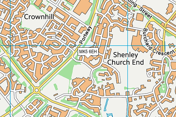 MK5 6EH map - OS VectorMap District (Ordnance Survey) MK5 6EH map - OS VectorMap District (Ordnance Survey)
