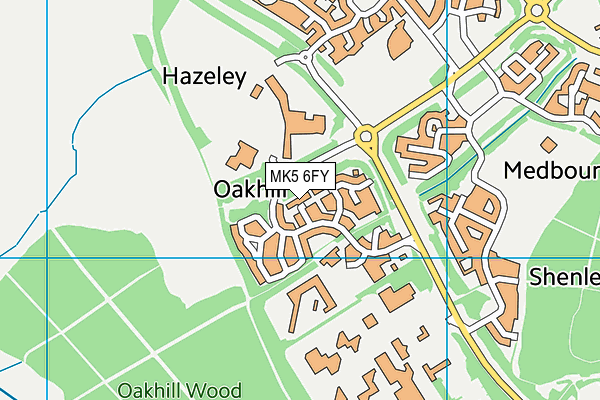 MK5 6FY map - OS VectorMap District (Ordnance Survey)