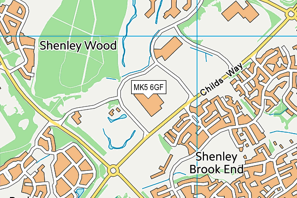 MK5 6GF map - OS VectorMap District (Ordnance Survey) MK5 6GF map - OS VectorMap District (Ordnance Survey)