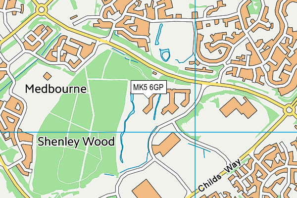 MK5 6GP map - OS VectorMap District (Ordnance Survey) MK5 6GP map - OS VectorMap District (Ordnance Survey)