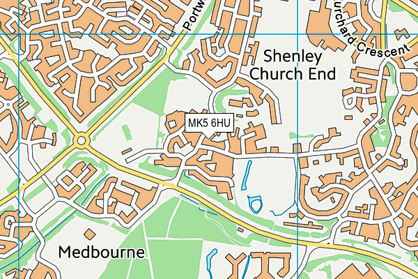 MK5 6HU map - OS VectorMap District (Ordnance Survey)