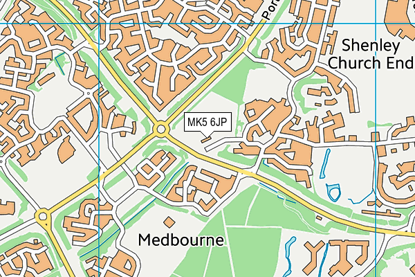 MK5 6JP map - OS VectorMap District (Ordnance Survey) MK5 6JP map - OS VectorMap District (Ordnance Survey)