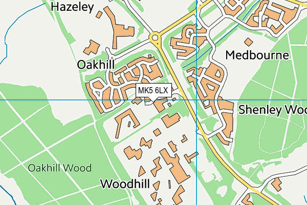 MK5 6LX map - OS VectorMap District (Ordnance Survey) MK5 6LX map - OS VectorMap District (Ordnance Survey)