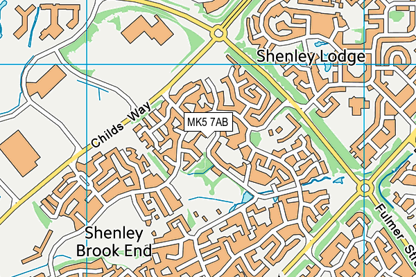 MK5 7AB map - OS VectorMap District (Ordnance Survey) MK5 7AB map - OS VectorMap District (Ordnance Survey)