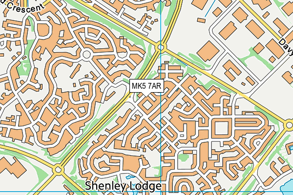 MK5 7AR map - OS VectorMap District (Ordnance Survey) MK5 7AR map - OS VectorMap District (Ordnance Survey)