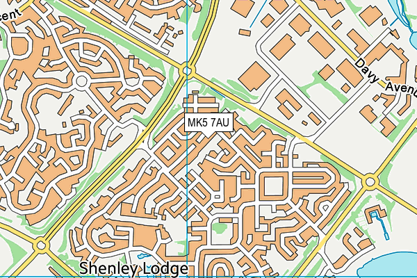 MK5 7AU map - OS VectorMap District (Ordnance Survey) MK5 7AU map - OS VectorMap District (Ordnance Survey)