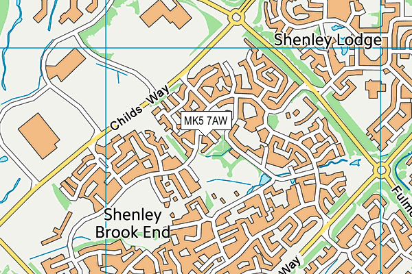 MK5 7AW map - OS VectorMap District (Ordnance Survey) MK5 7AW map - OS VectorMap District (Ordnance Survey)