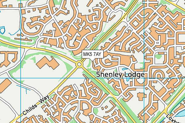 MK5 7AY map - OS VectorMap District (Ordnance Survey) MK5 7AY map - OS VectorMap District (Ordnance Survey)