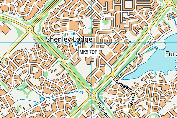 MK5 7DF map - OS VectorMap District (Ordnance Survey)
