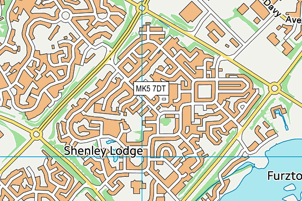 MK5 7DT map - OS VectorMap District (Ordnance Survey)