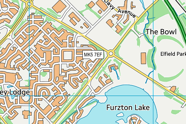 MK5 7EF map - OS VectorMap District (Ordnance Survey) MK5 7EF map - OS VectorMap District (Ordnance Survey)