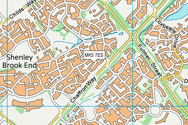 MK5 7ES map - OS VectorMap District (Ordnance Survey) MK5 7ES map - OS VectorMap District (Ordnance Survey)