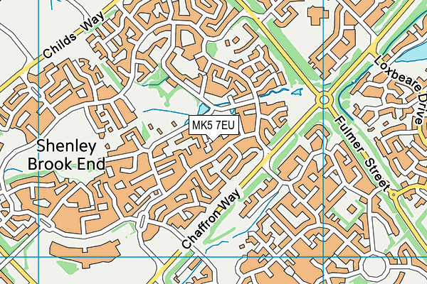 MK5 7EU map - OS VectorMap District (Ordnance Survey)