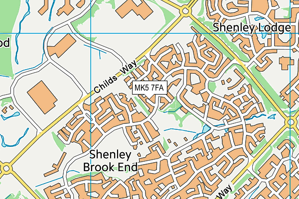 MK5 7FA map - OS VectorMap District (Ordnance Survey) MK5 7FA map - OS VectorMap District (Ordnance Survey)