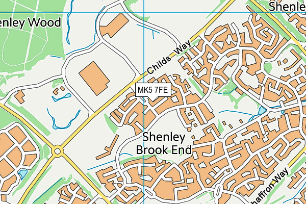 MK5 7FE map - OS VectorMap District (Ordnance Survey) MK5 7FE map - OS VectorMap District (Ordnance Survey)