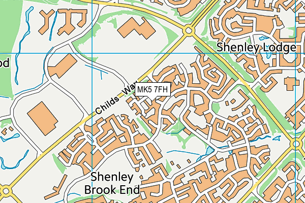 MK5 7FH map - OS VectorMap District (Ordnance Survey) MK5 7FH map - OS VectorMap District (Ordnance Survey)