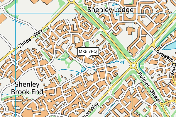 MK5 7FQ map - OS VectorMap District (Ordnance Survey) MK5 7FQ map - OS VectorMap District (Ordnance Survey)