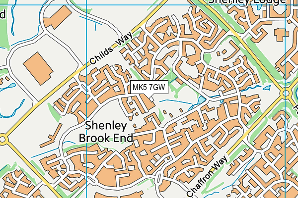 MK5 7GW map - OS VectorMap District (Ordnance Survey) MK5 7GW map - OS VectorMap District (Ordnance Survey)