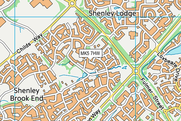 MK5 7HW map - OS VectorMap District (Ordnance Survey) MK5 7HW map - OS VectorMap District (Ordnance Survey)