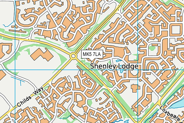 MK5 7LA map - OS VectorMap District (Ordnance Survey) MK5 7LA map - OS VectorMap District (Ordnance Survey)
