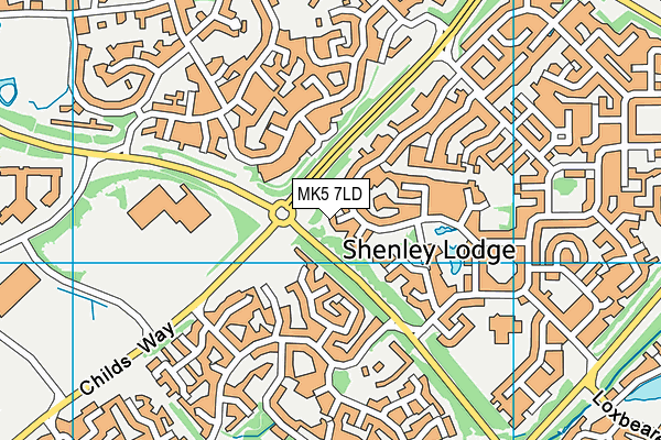 MK5 7LD map - OS VectorMap District (Ordnance Survey) MK5 7LD map - OS VectorMap District (Ordnance Survey)