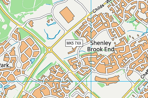 MK5 7XX map - OS VectorMap District (Ordnance Survey) MK5 7XX map - OS VectorMap District (Ordnance Survey)
