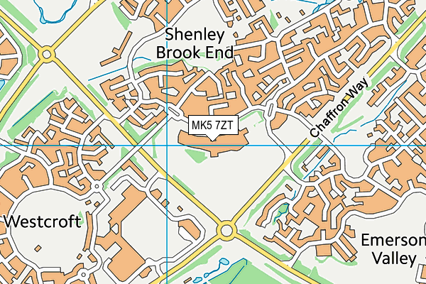 MK5 7ZT map - OS VectorMap District (Ordnance Survey) MK5 7ZT map - OS VectorMap District (Ordnance Survey)