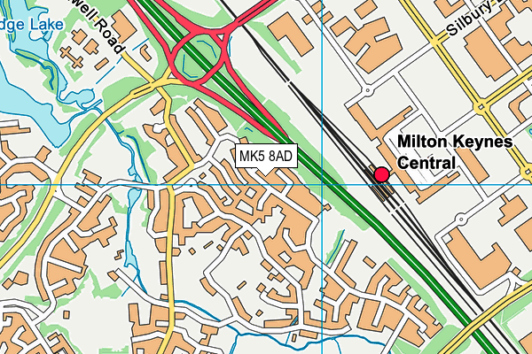 MK5 8AD map - OS VectorMap District (Ordnance Survey) MK5 8AD map - OS VectorMap District (Ordnance Survey)