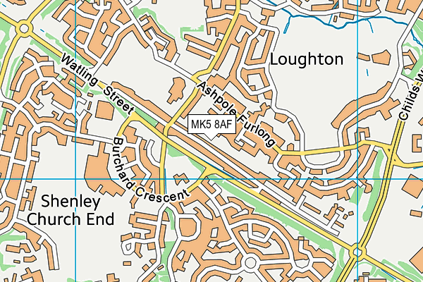 MK5 8AF map - OS VectorMap District (Ordnance Survey) MK5 8AF map - OS VectorMap District (Ordnance Survey)